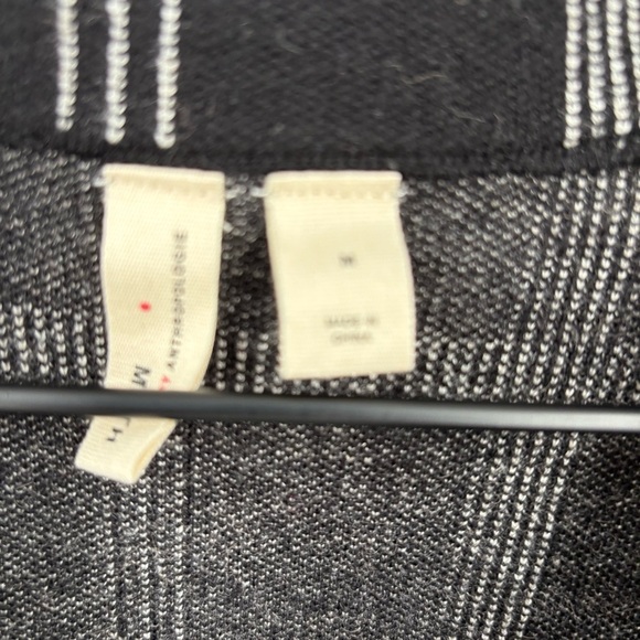 MOTH by Anthropologie Windowpane Knit Blazer Medium - Picture 6 of 6